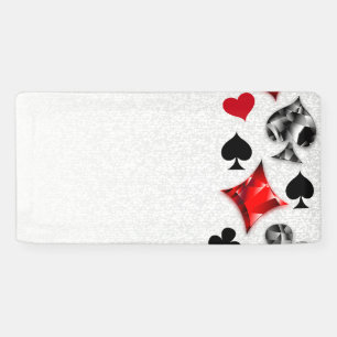 Poker Player Gambler Kartenspielen Anzug Las Vegas Banner