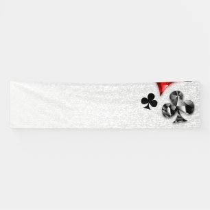 Poker Player Gambler Kartenspielen Anzug Las Vegas Banner