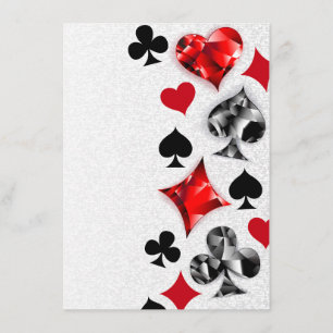 Poker Player Gambler Kartenspielen Anzug Las Vegas Begleitkarte