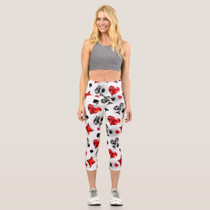 Poker Player Gambler Kartenspielen Anzug Las Vegas Capri Leggings
