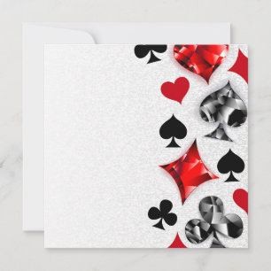 Poker Player Gambler Kartenspielen Anzug Las Vegas Einladung