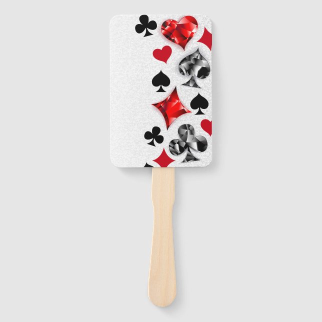 Poker Player Gambler Kartenspielen Anzug Las Vegas Fächer (Vorderseite)