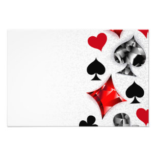 Poker Player Gambler Kartenspielen Anzug Las Vegas Fotodruck