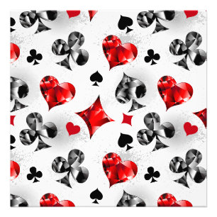 Poker Player Gambler Kartenspielen Anzug Las Vegas Fotodruck