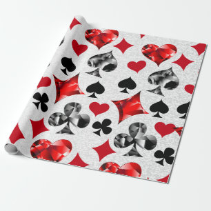 Poker Player Gambler Kartenspielen Anzug Las Vegas Geschenkpapier