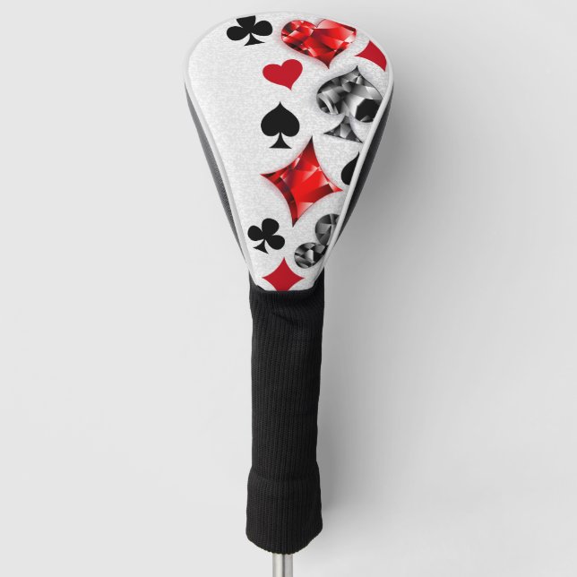 Poker Player Gambler Kartenspielen Anzug Las Vegas Golf Headcover (Vorderseite)