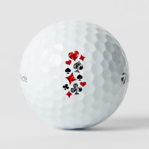 Poker Player Gambler Kartenspielen Anzug Las Vegas Golfball