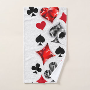 Poker Player Gambler Kartenspielen Anzug Las Vegas Handtuch