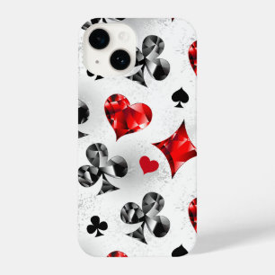 Poker Player Gambler Kartenspielen Anzug Las Vegas iPhone 14 Hülle