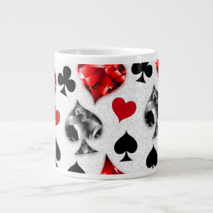Poker Player Gambler Kartenspielen Anzug Las Vegas Jumbo-Tasse