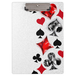 Poker Player Gambler Kartenspielen Anzug Las Vegas Klemmbrett