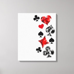 Poker Player Gambler Kartenspielen Anzug Las Vegas Leinwanddruck