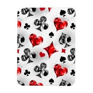 Poker Player Gambler Kartenspielen Anzug Las Vegas Magnet