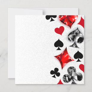 Poker Player Gambler Kartenspielen Anzug Las Vegas Magneteinladung