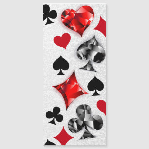 Poker Player Gambler Kartenspielen Anzug Las Vegas Magneteinladung