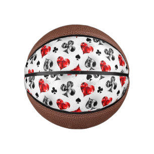 Poker Player Gambler Kartenspielen Anzug Las Vegas Mini Basketball