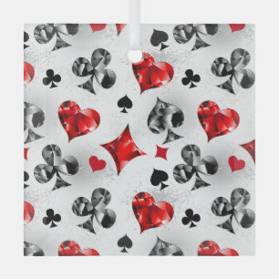 Poker Player Gambler Kartenspielen Anzug Las Vegas Ornament Aus Glas