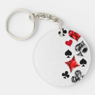 Poker Player Gambler Kartenspielen Anzug Las Vegas Schlüsselanhänger