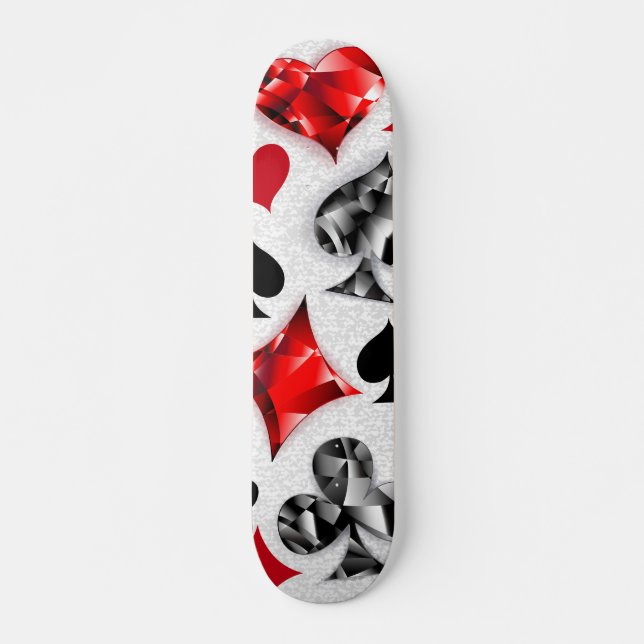 Poker Player Gambler Kartenspielen Anzug Las Vegas Skateboard (Vorne)