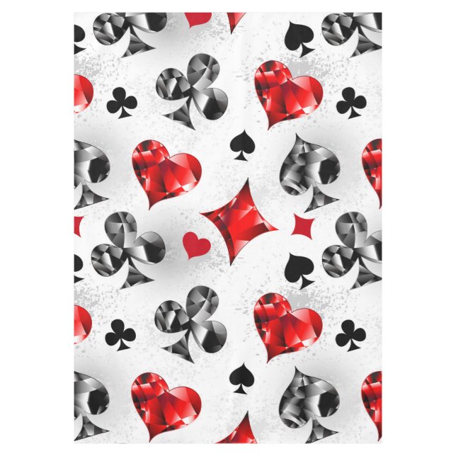 Poker Player Gambler Kartenspielen Anzug Las Vegas Tischdecke (Vorderseite)