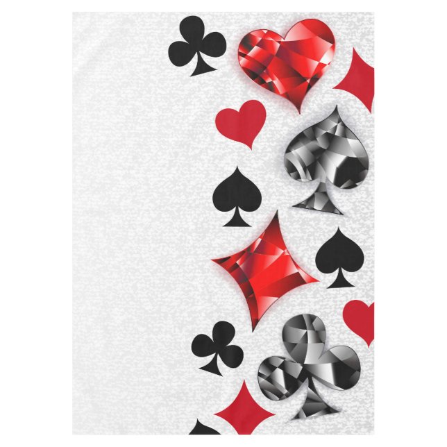 Poker Player Gambler Kartenspielen Anzug Las Vegas Tischdecke (Vorderseite)