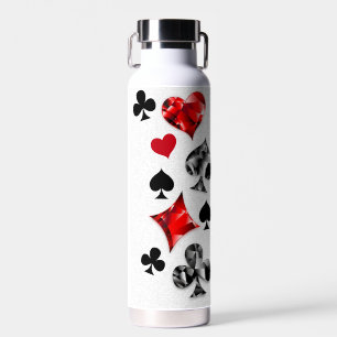 Poker Player Gambler Kartenspielen Anzug Las Vegas Trinkflasche