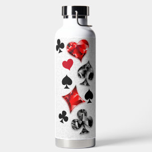 Poker Player Gambler Kartenspielen Anzug Las Vegas Trinkflasche