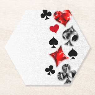 Poker Player Gambler Kartenspielen Anzug Las Vegas Untersetzer