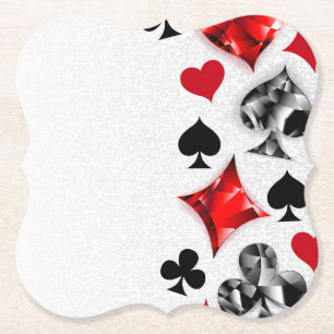 Poker Player Gambler Kartenspielen Anzug Las Vegas Untersetzer
