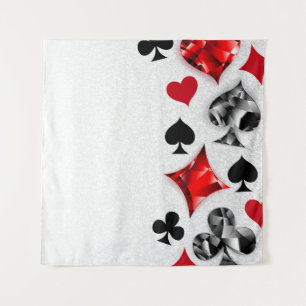 Poker Player Gambler Kartenspielen Anzug Las Vegas Wandteppich