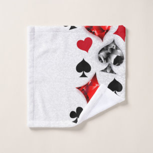 Poker Player Gambler Kartenspielen Anzug Las Vegas Waschlappen