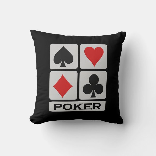 Poker Player Kissen (Vorderseite)
