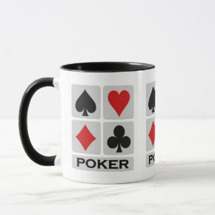 Poker Player-Tasse - wählen Sie Stil & Farbe Tasse