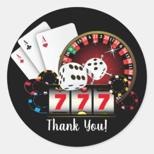 Poker Playing Card, Casino, danke Ihnen Aufkleber