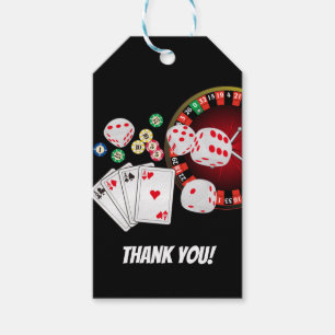 Poker Playing Card, Casino, vielen Dank für das G Geschenkanhänger