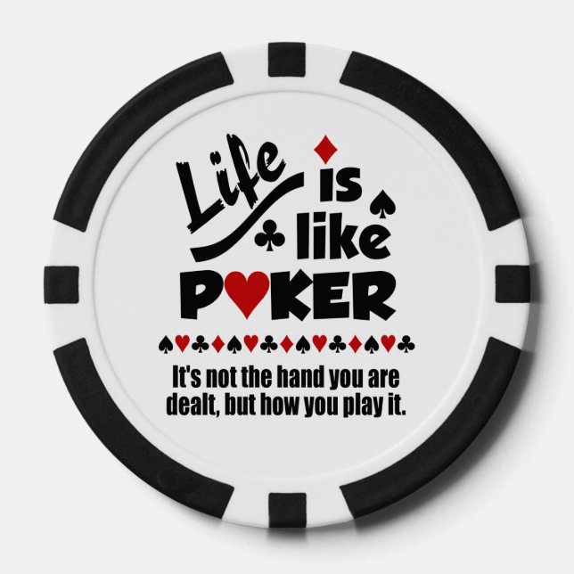 POKER-Poker-Chips für LIFE WIE Pokerchips (Vorderseite)