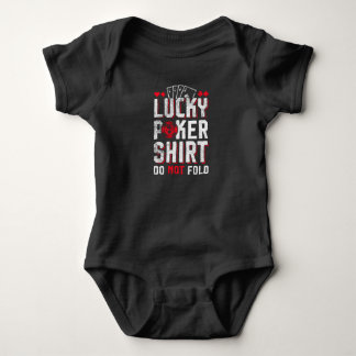 Poker PokerFace Pokerspieler Baby Strampler