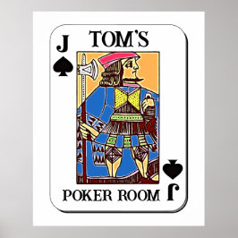 Poker Poster - Anpassbar - Jack der Spades