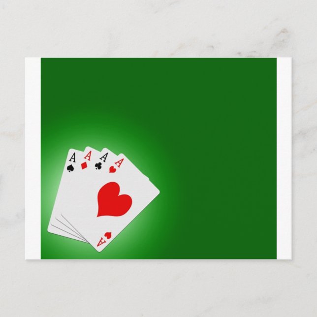 Poker Postkarte (Vorderseite)