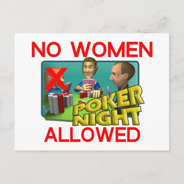 Poker Postkarte (Vorderseite)