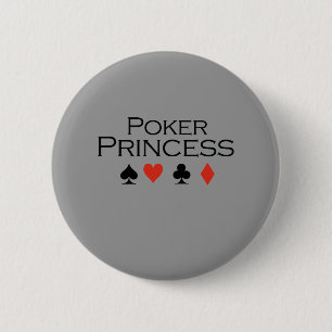 Poker Princess T - Shirt Button