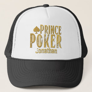Poker Prinz lustig personalisierbar Truckerkappe