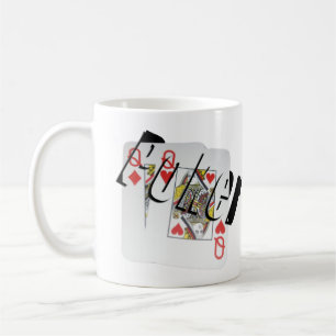 Poker Queens Dimensional Logo Kaffee Tasse. Kaffeetasse