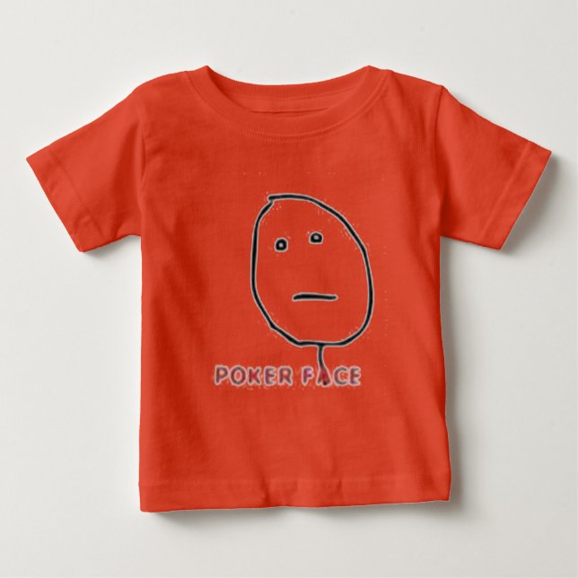 Poker-Rage-Comic Baby T-shirt (Vorderseite)