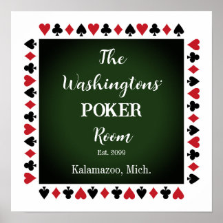 Poker Raum für Ihm Poster drucken