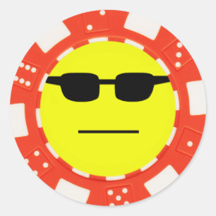Poker Runder Aufkleber