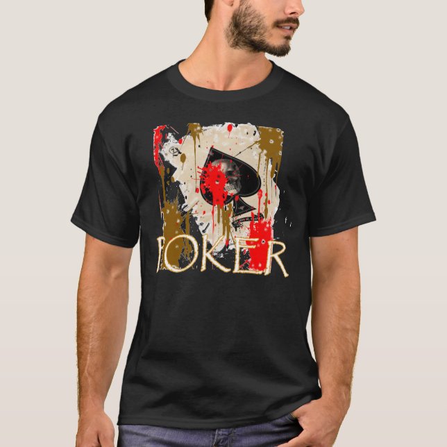 POKER-SCHÄDEL T-Shirt (Vorderseite)