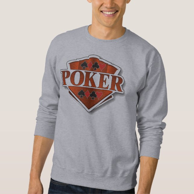 Poker-Schild Sweatshirt (Vorderseite)