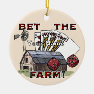 Poker Setz Den Hof Keramik Ornament