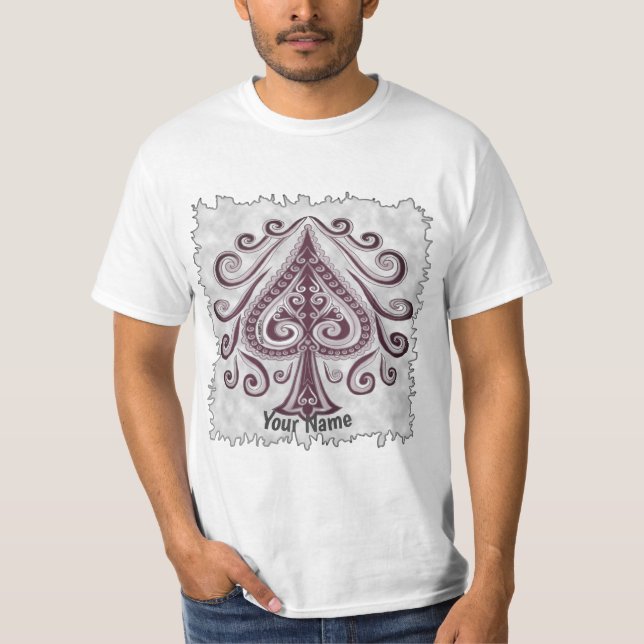 Poker Spades  T-Shirt (Vorderseite)